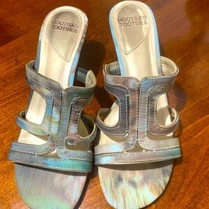 Green tie dye shoes.  Size 6. Worn 2x